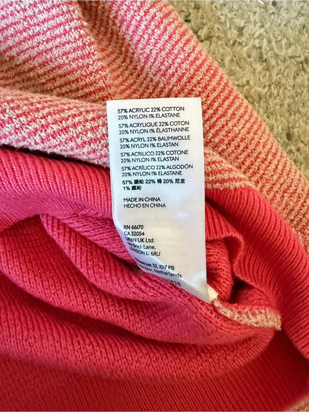 Pink Striped sweater by Maeve - Picture 6 of 7